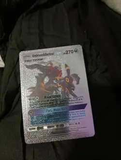 Pokemon Umbreon & Darkrai GX Tag TeamSilver Foil Fan/Display Art Card NM - Image 1