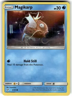 Magikarp 8/18 - Detective Pikachu Common Pokemon TCG Holo - LP Card - Image 1