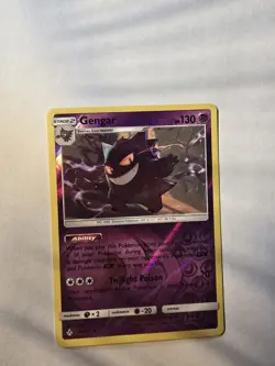 Pokemon Gengar Rare Reverse Holo 70/214 Sm-Unbroken Bonds 130 HP Ability Card - Image 1