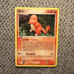 Pokemon Ditto Delta Species 60 HP Basic Card 61/113 2005 English - Image 1