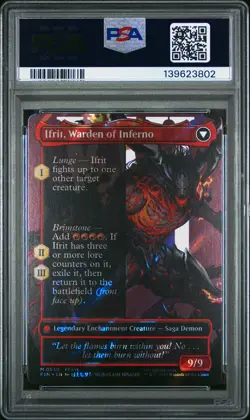 2025 MTG FINAL FANTASY CLIVE, IFRIT'S DOMINANT/IFRIT, WARDEN OF INFERNO PSA 10 - Image 2