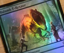 X 1 Balamb T-Rexaur FOIL NM-M FIN 173 MTG Magic The Gathering - Image 1