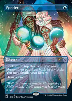 1x Ponder (245) Light Play MTG Magic - Kid Icarus - - Image 1