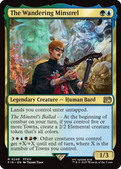x4 The Wandering Minstrel FIN Final Fantasy MTG 249 M/NM 4x - Image 1