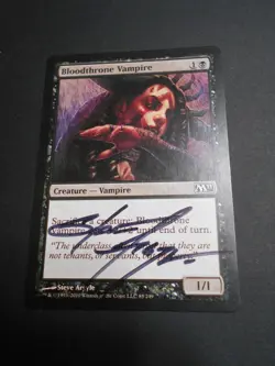MTG Steve Argyle signed M11 Bloodthrone Vampire - Image 1