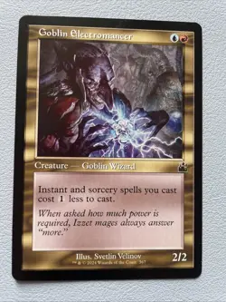 MTG NM Goblin Electromancer Retro Frame [Ravnica Remastered] - Image 1