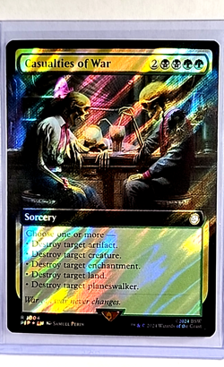 MTG Magic the Gathering Fallout Borderless Surge Foil #1004 Casualties of War LP - Image 1