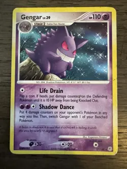 Pokemon Gengar TCG 27/130 Diamond and Pearl Base Non-Holo Rare - Image 1