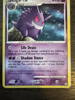 Pokemon Gengar TCG 27/130 Diamond and Pearl Base Non-Holo Rare - Image 2
