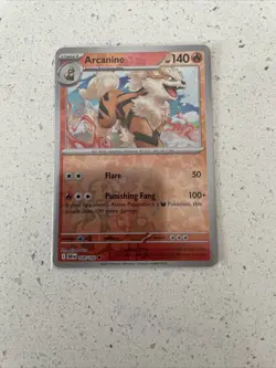 Arcanine Reverse Holo 028/182 SV Destined Rivals NM/MT Pokemon TCG - Image 1