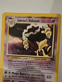 Pokemon TCG Sabrina's Alakazam Holo Rare - Image 2