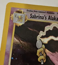Pokemon TCG Sabrina's Alakazam Holo Rare - Image 3