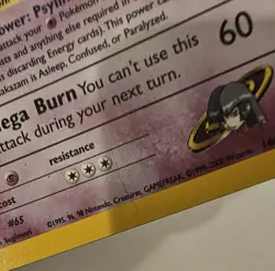 Pokemon TCG Sabrina's Alakazam Holo Rare - Image 5