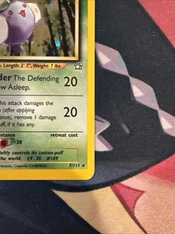 Pokemon TCG: Jumpluff 7/111 Holo Rare Unlimited 2000 Neo Genesis - Image 5