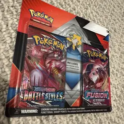 Pokemon TCG: 2 Booster Packs & Jirachi Collector's Pin Fusion Strike - Image 1
