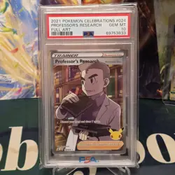 Pokemon Celebrations Professor's Research Full Art PSA 10 - Image 1