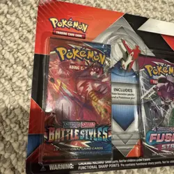 Pokemon 2 Booster Packs & Latias Collector's Pin Fusion Strike Battle Styles - Image 4