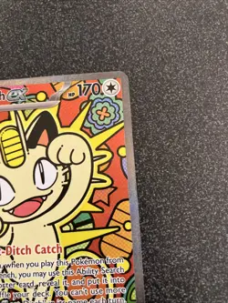 Meowth ex 121/088 Perfect Order ENGLISH Special Illustration Rare SIR Pokemon - Image 3