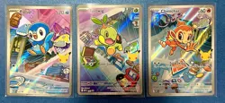 Pokemon TCG First Partner Illustration Collection Series Sinnoh Gen 4 (set of 3) - Image 1
