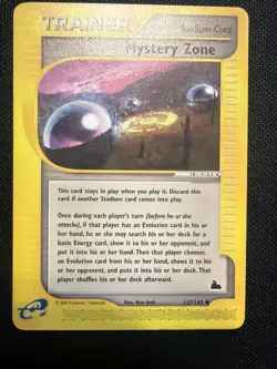 Mystery Zone 137/144 Skyridge Regular Vintage Pokemon - Image 1