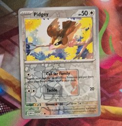 Pidgey 016/165 Pokemon TCG MEW 151 S&V Promo Play! Stamp Reverse Holo Rare NM - Image 1