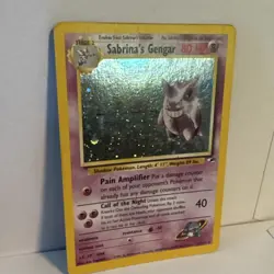 Pokemon Sabrina's Gengar 14/132 unlimited Holo Rare 1999 - Image 2