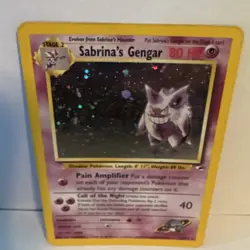 Pokemon Sabrina's Gengar 14/132 unlimited Holo Rare 1999 - Image 3