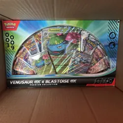 Pokemon TCG: Venusaur ex and Blastoise ex Premium Collection GameStop Exclusive - Image 1