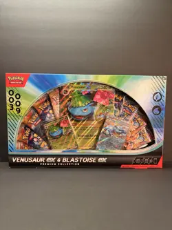 Pokemon TCG Venusaur EX & Blastoise EX Premium Collection – GameStop – Sealed - Image 1