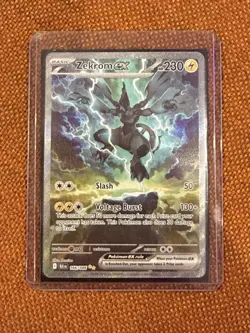 Pokemon TCG Zekrom ex SIR #166/086 Black Bolt [Pack Fresh] - Image 1