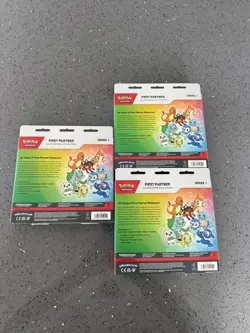 Pokemon TCG First Partner Illustration Collection Series 1 Lot of (3) SEALED - Image 3