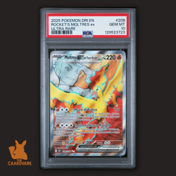PSA 10 'Error Label' Italian Rocket’s Moltres ex 208 | Destined Rivals | Pokemon - Image 1