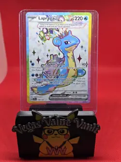 Pokemon TCG Lapras ex 158/142 Sv07: Stellar Crown Holo - Image 1