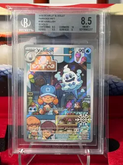 2023 Pokemon Paradox Rift Scarlet & Violet Vanillish IR Holo BGS 8.5 - Image 1