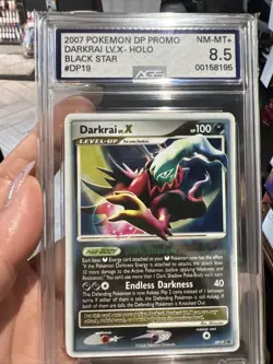 2008 Pokemon Darkrai Lv.X DP19 DP Promo HOLO Black Star Graded AGS 8.5 Mint - Image 1