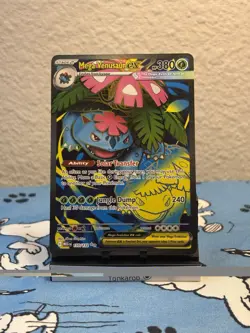 Pokemon Mega Venusaur EX Full Art Holo 155/132 Me01: Mega Evolution - Image 1