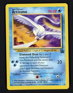 Articuno LP 22 - Black Star Promo - Pokemon the Movie 2000 - Image 1