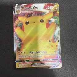 Pokemon Pikachu TCG VMAX SWSH062 Celebrations Full Art Black Star Promo NM - Image 1