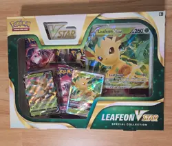 Pokemon TCG Leafeon V Star Collection Box Factory Sealed - Evolving Skies packs - Image 1