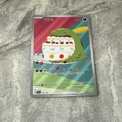 Pokemon TCG Stellar Crown Gulpin 154/142 Illustration Rare NM pack fresh - Image 3