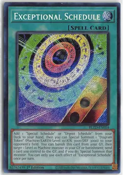 Blazing Dominion Secret Rare BLZD-EN054 Exceptional Schedule - Image 1