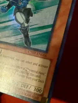Yu-Gi-Oh! Elemental Hero Stratos CT07-EN006 Super Rare Limited Moderately Played - Image 4
