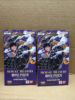 One Piece TCG OP-10 Royal Blood Sleeved Booster Pack Sealed Lot Of 2! - Image 1