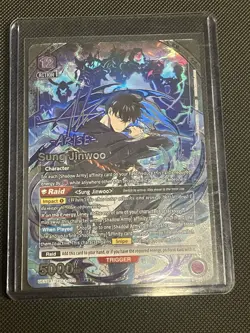 Union Arena: Sung Jinwoo SR** (022) Signature, UE17BT : Solo Leveling. - Image 1