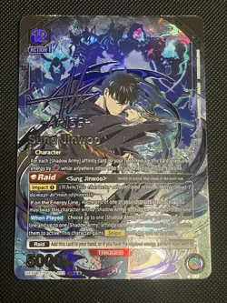Union Arena: Sung Jinwoo SR** (022) Signature, UE17BT : Solo Leveling. - Image 2