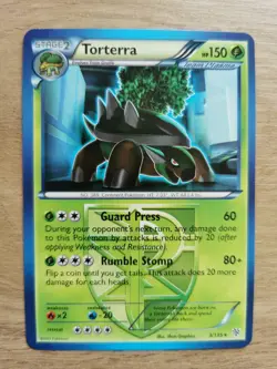 Torterra Rare Plasma Storm Pokemon Card 3/135 NM Condition - Image 1