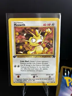 Pokemon Team Rocket #62 & 42/82 Meowth Persian Set Vintage 🐱Card TCCCX - Image 2