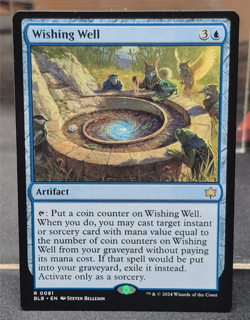 R 0081 Wishing Well Bloomburrow MTG Card Rare Near Mint Blue Artifact NM - Image 1