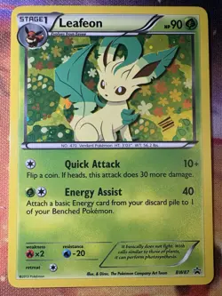 Leafeon BW87 HOLO Black Star Promo Sylveon Collection Pokemon Card - Image 1