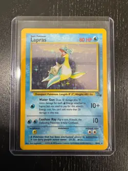 Lapras - 10/62 - Pokemon Card Fossil Unlimited Holo Rare - LP/MP - Image 3